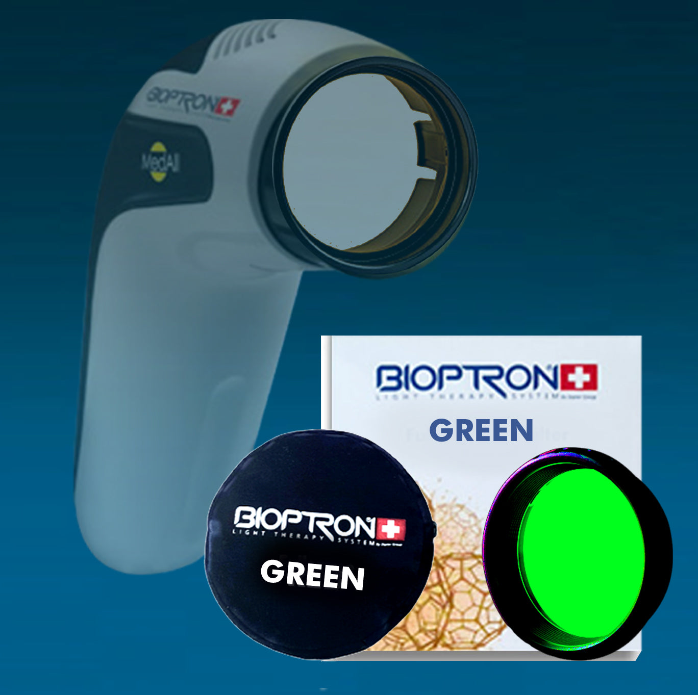 YouTHron-Bioptron INDIVIDUAL Color Therapy filter ONLY - GREEN